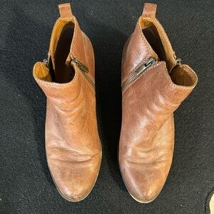 Brown Distressed Bootie